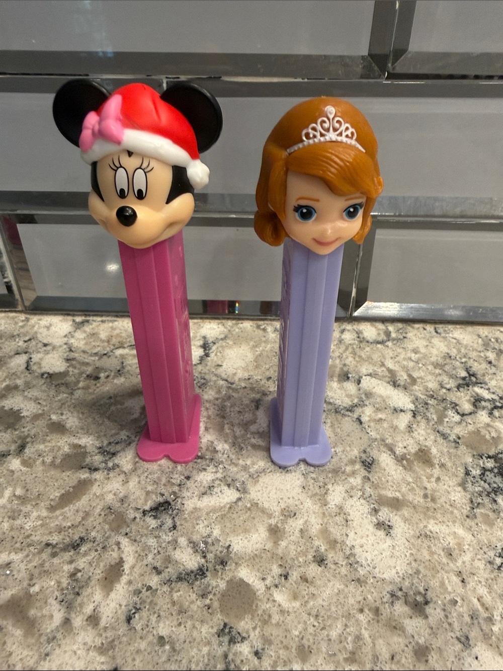 PEZ Disney Minnie Mouse & Sofia the First PEZ Dispensers - Pink & Lavender